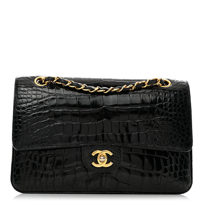 Chanel Alligator Medium Double Flap Black 1 of 15