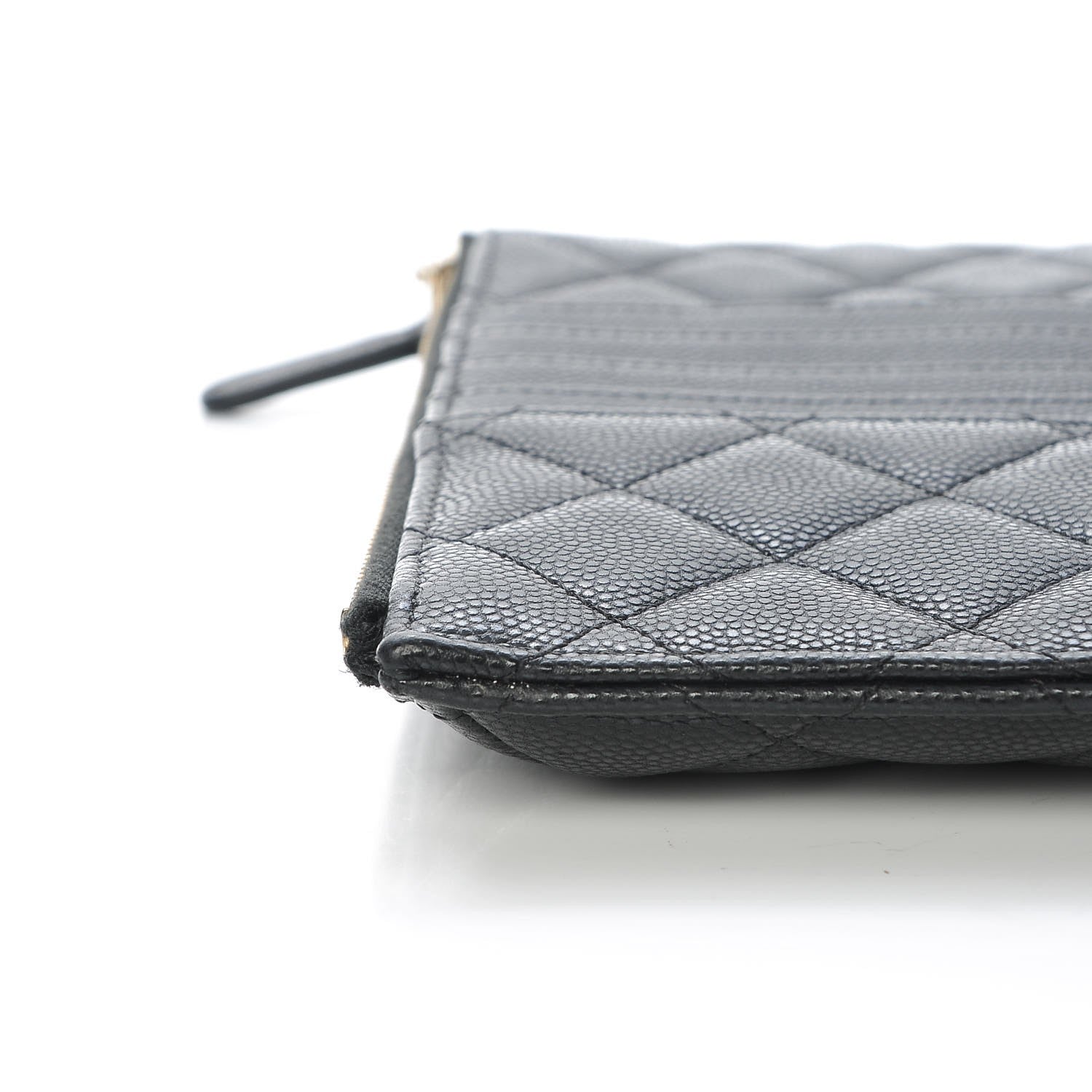 Chanel Caviar Quilted Classic Flat Wallet Pouch Black 8 of 9