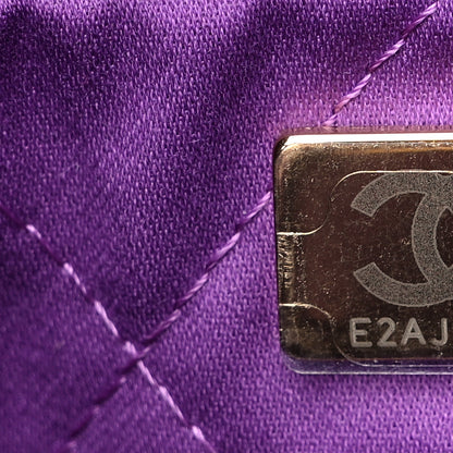 Chanel Shiny Calfskin Quilted Chanel 22 Purple 8 of 10