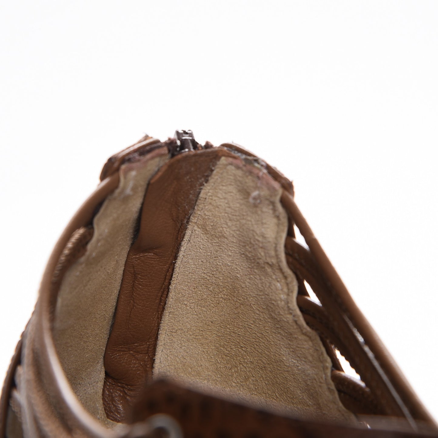 Ostrich Amal 100 Cage Sandals 36.5 Cognac