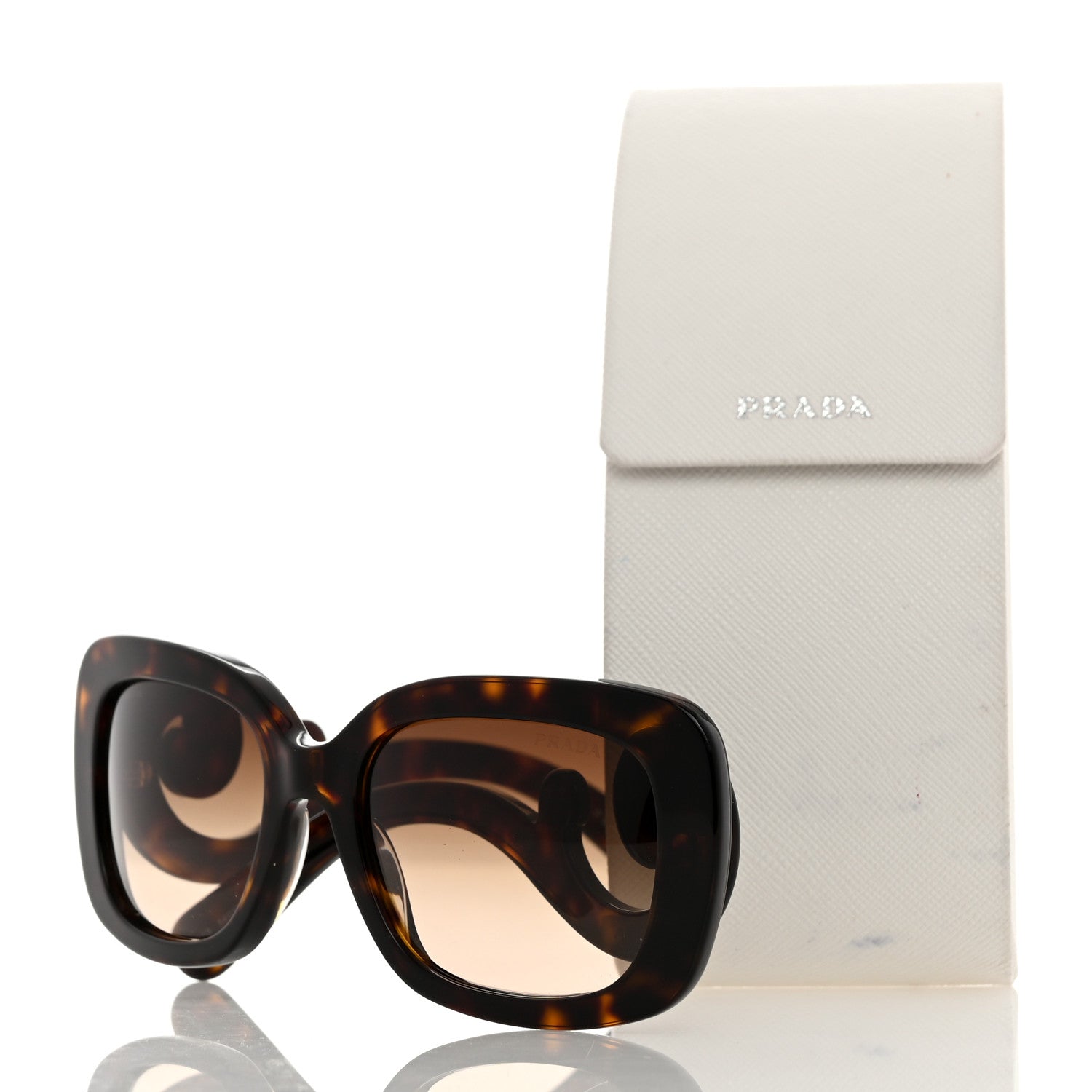 Prada Acetate Baroque Sunglasses SPR 27O Tortoise 8 of 8