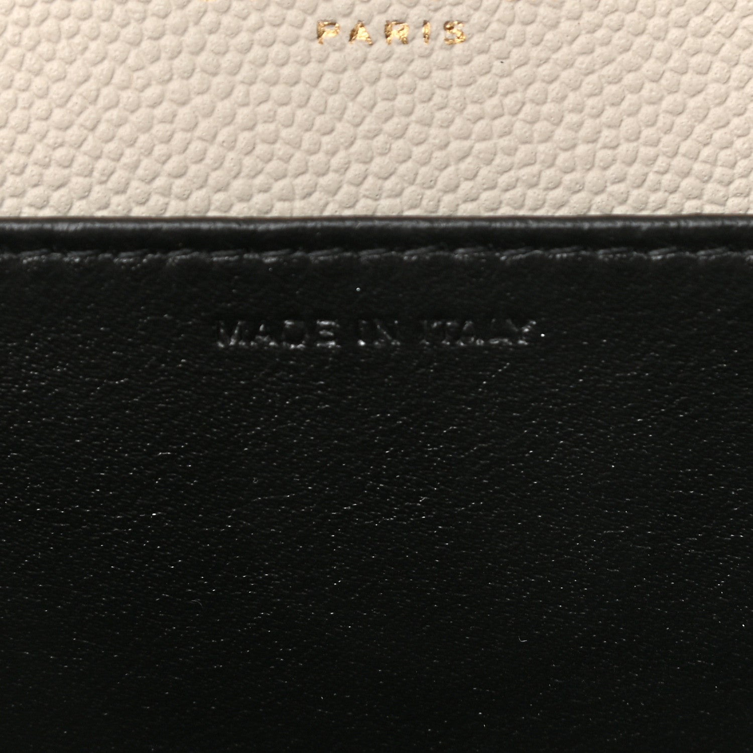 Saint Laurent Grain De Poudre Monogram Uptown Chain Wallet Crema Soft 8 of 13