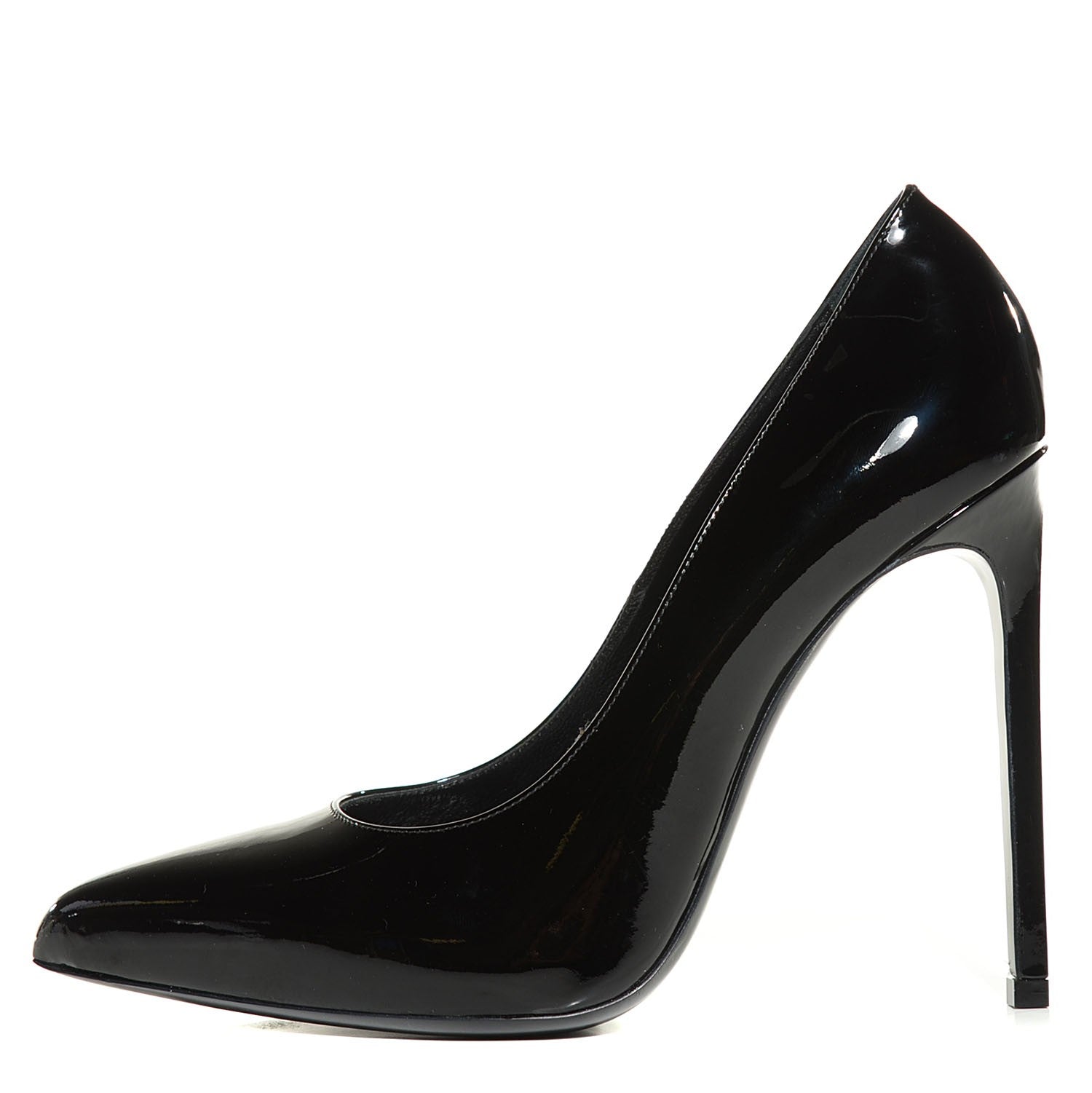 Saint Laurent Patent Classic Paris 105 Escarpin Pumps 39.5 Black 9 of 16