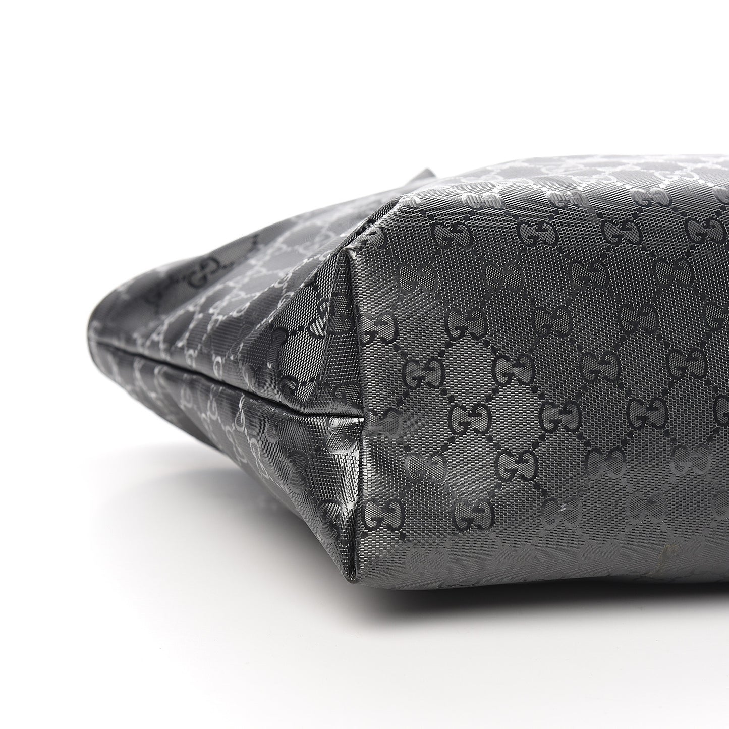 Imprime Monogram Medium Zippered Shopping Tote Pewter