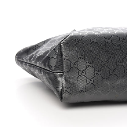 Gucci Imprime Monogram Medium Zippered Shopping Tote Pewter 7 of 11