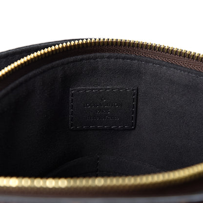 Louis Vuitton Monogram Flower Zipped Tote PM Black 5 of 11