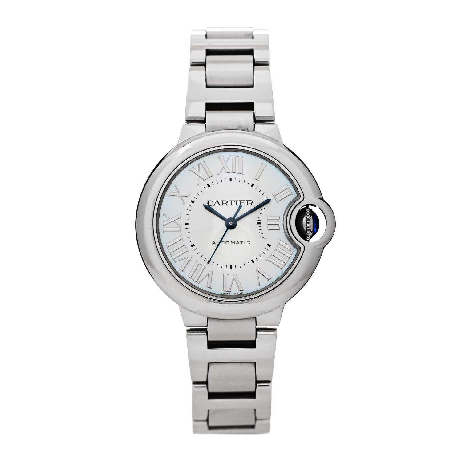 Cartier Stainless Steel 33mm Ballon Bleu De Cartier Automatic Watch Ice Blue 1 of 5