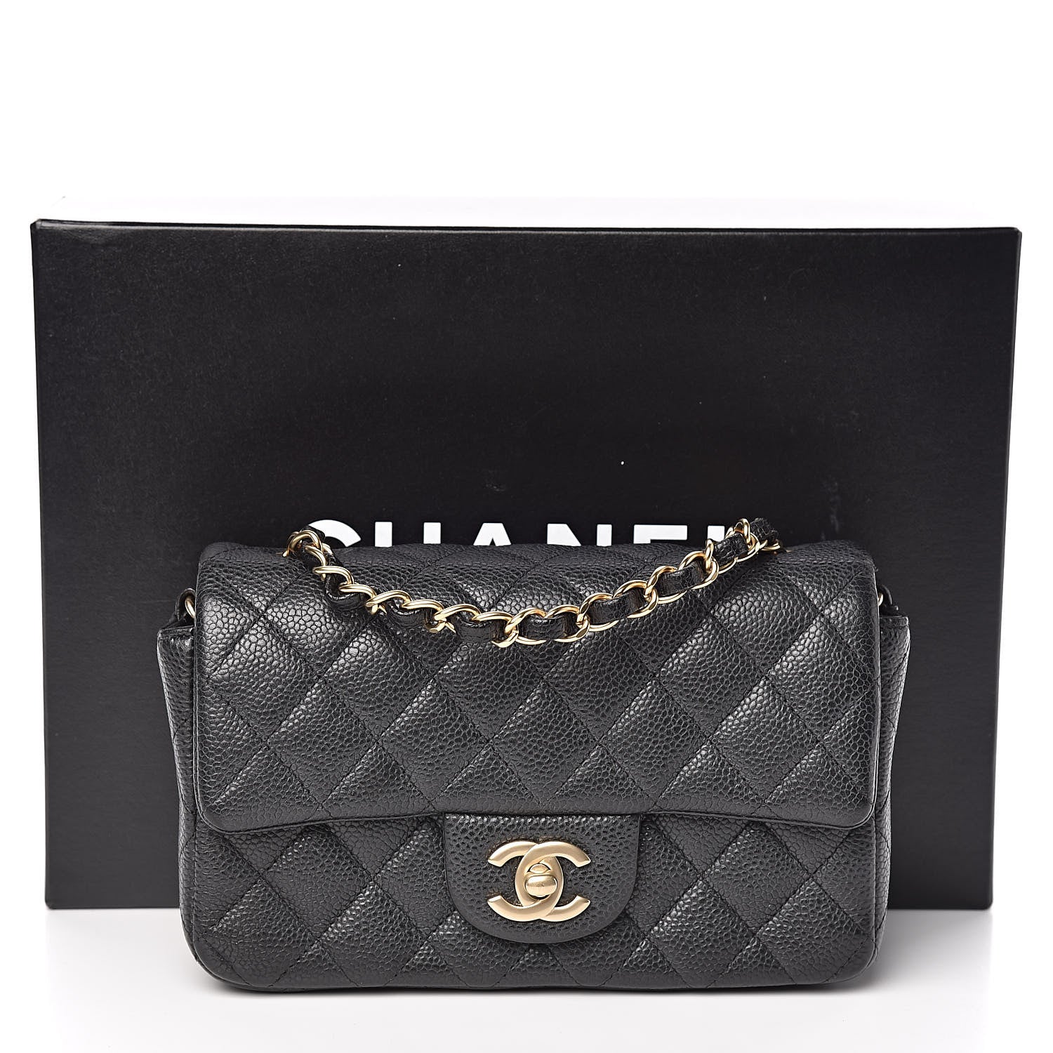 Chanel Caviar Quilted Mini Rectangular Flap Black 10 of 10