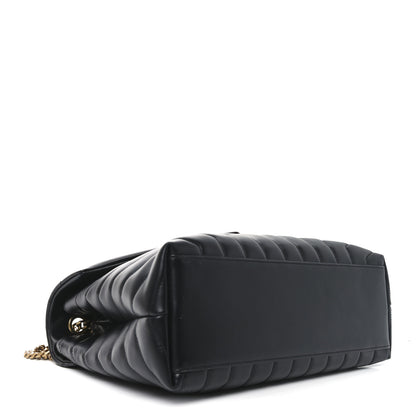 Saint Laurent Calfskin Y Quilted Monogram Medium Loulou Chain Satchel Black 4 of 10