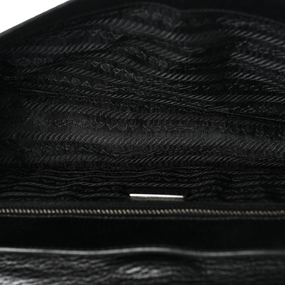 Prada Madras Chic Shoulder Bag Black 5 of 13