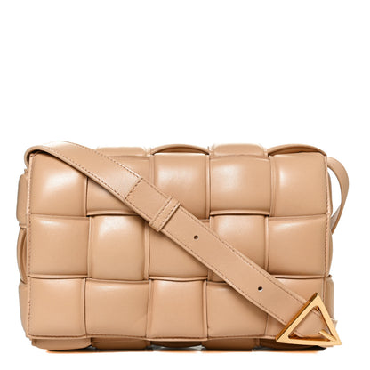 Bottega Veneta Nappa Maxi Intreccio Padded Cassette Crossbody Bag Almond 1 of 8