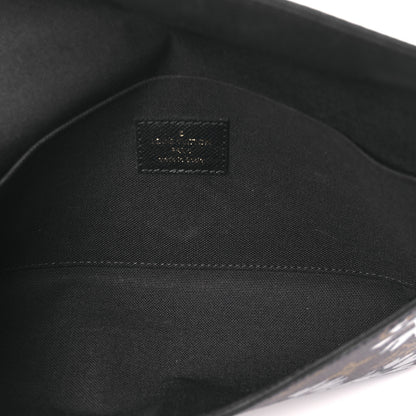 Louis Vuitton Monogram Blossom Pochette Felicie Chain Wallet Black 6 of 15