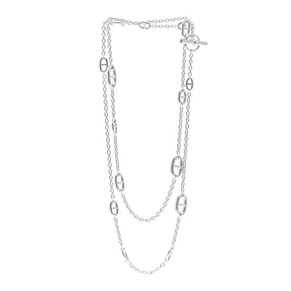 Hermes Sterling Silver Farandole Necklace 120 3 of 4