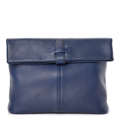 Hermes Taurillon Clemence Foldover Clutch 1 of 8