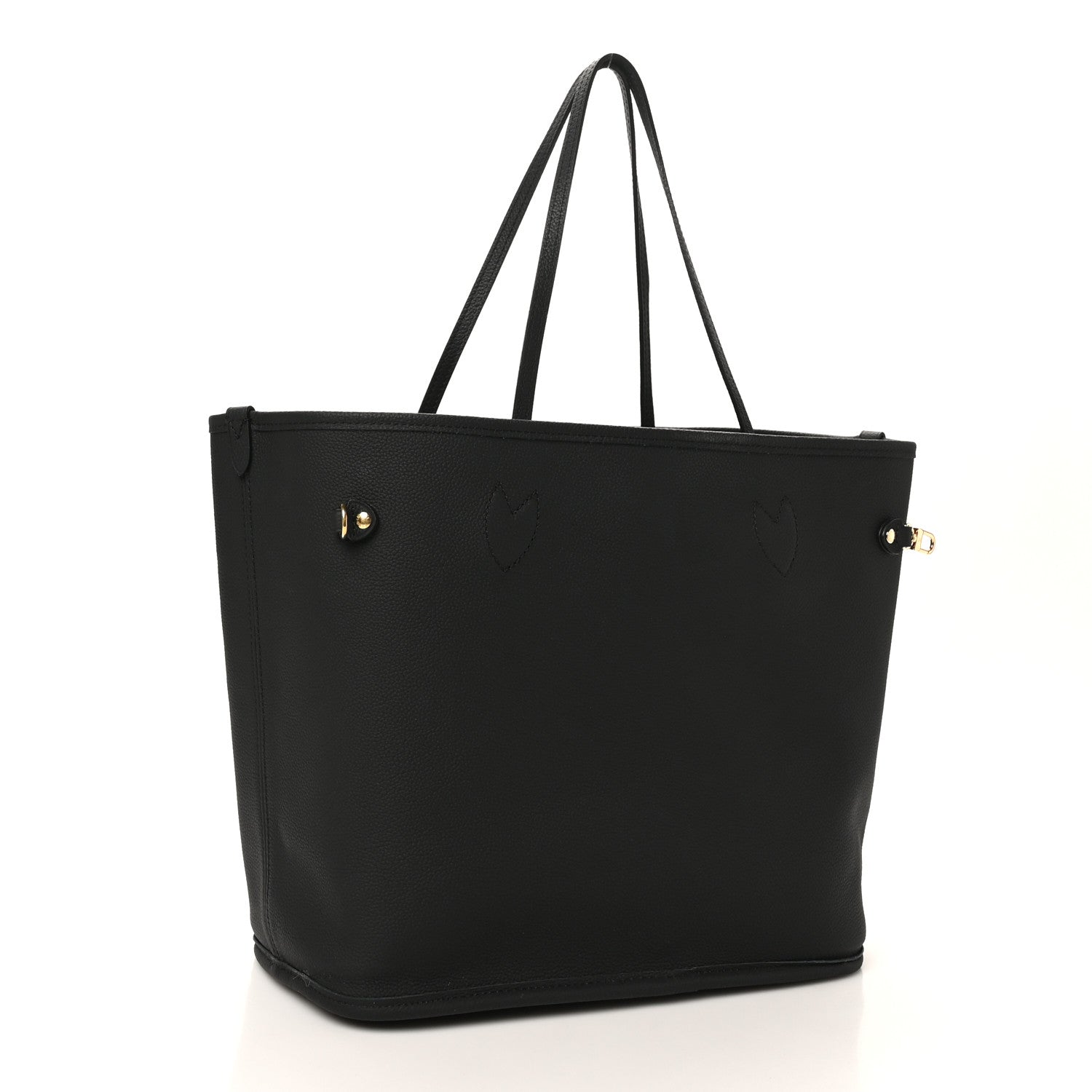 Louis Vuitton Monogram Calfskin Neo Neverfull Inside Out MM Black 5 of 15