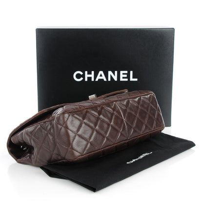 Chanel Lambskin Quilted Jumbo Hybrid Reissue Flap Dark Brown 4 of 7