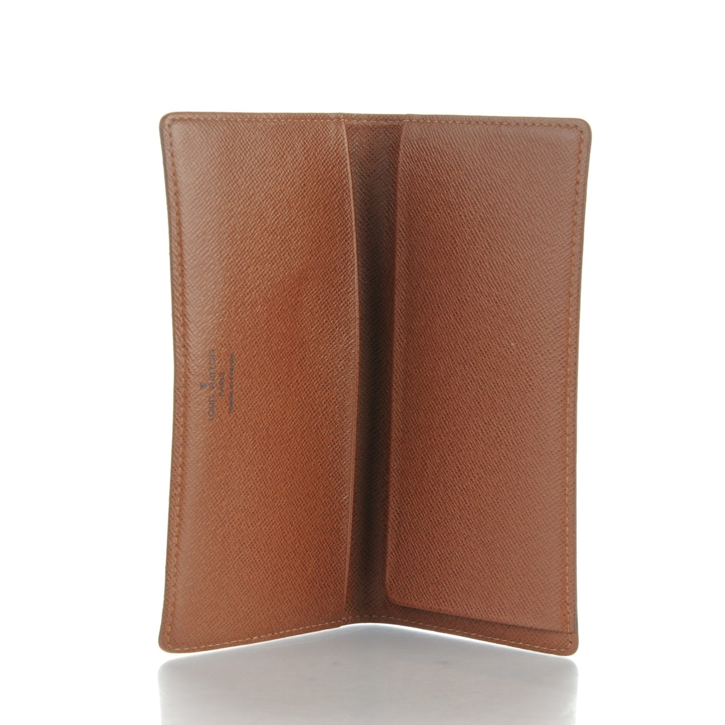 Monogram Simple Checkbook Holder Wallet Cover