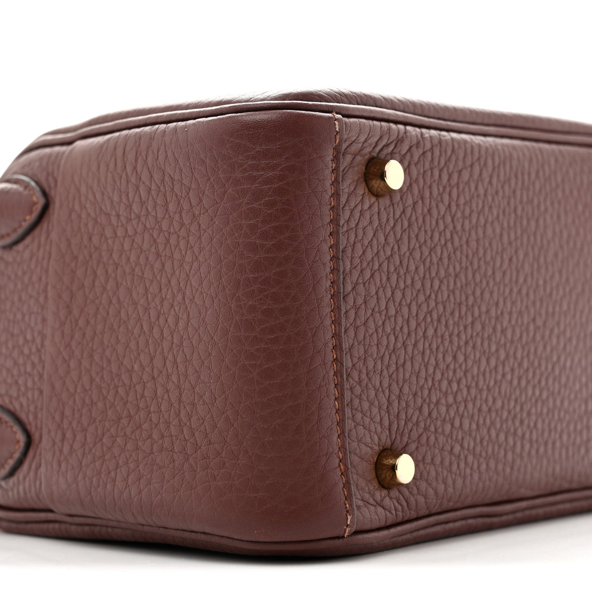 Hermes Taurillon Clemence Mini Lindy 20 Terre 9 of 12