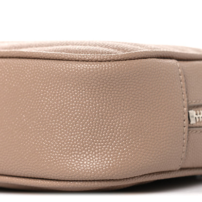 Saint Laurent Grain De Poudre Matelasse Monogram Mini Lou Camera Bag  Gold Sand 10 of 11