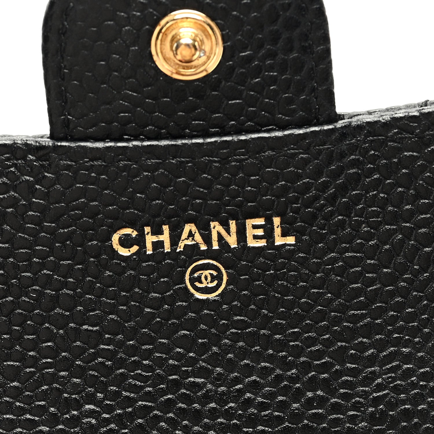 Chanel Caviar Quilted Compact Flap Wallet Black 6 of 8