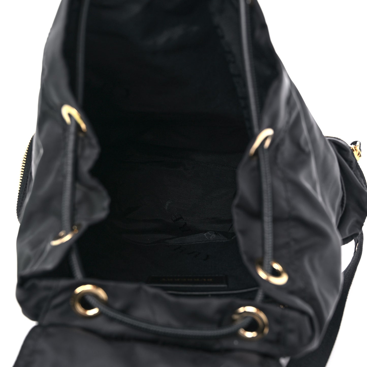 Nylon Medium Rucksack Backpack Black