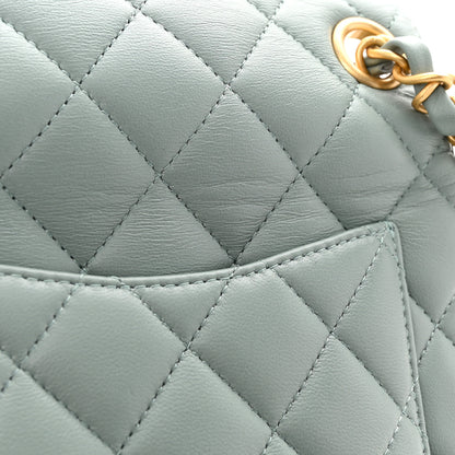 Chanel Lambskin Quilted Casino Chips Mini Square Flap Grey 11 of 12