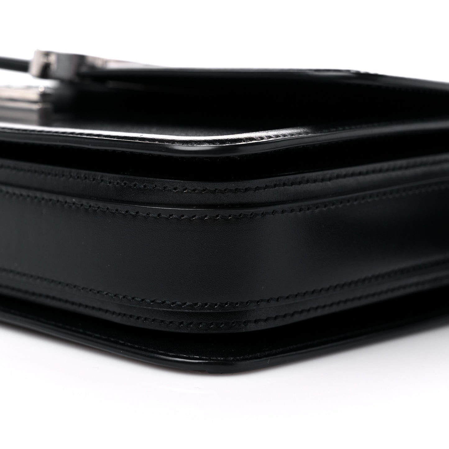 Box Calfskin Monogram Medium Solferino Satchel Black