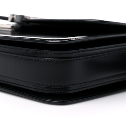 Saint Laurent Box Calfskin Monogram Medium Solferino Satchel Black 8 of 9