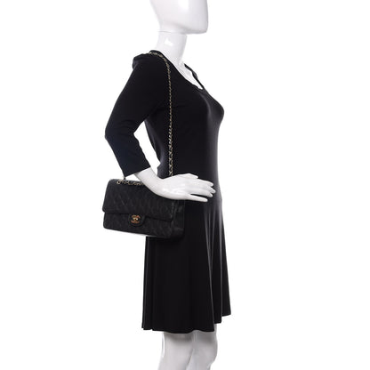 Chanel Caviar Quilted Medium Double Flap Black 2 of 11
