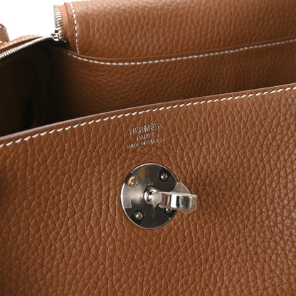 Hermes Taurillon Clemence Lindy 26 Gold 10 of 21
