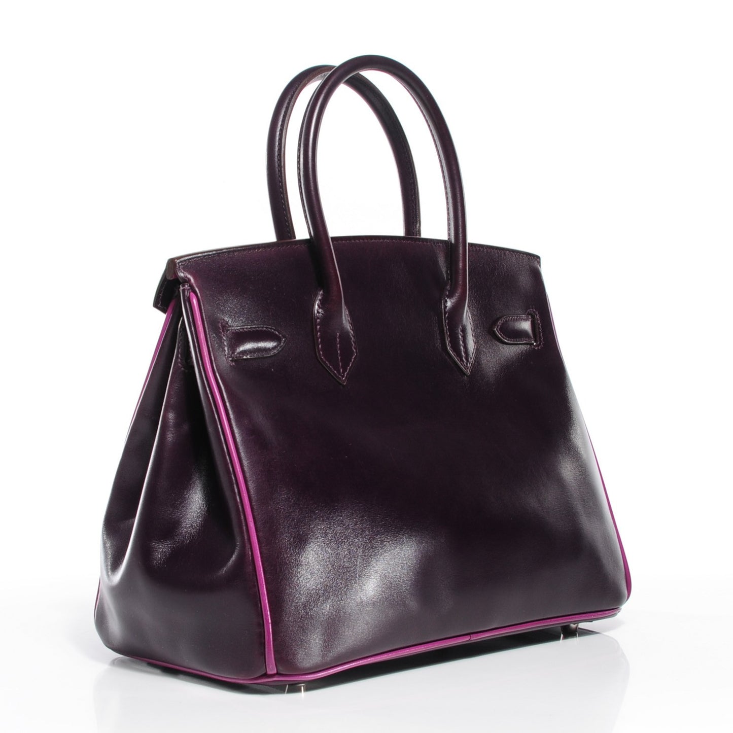 Box Bi-Color Birkin 30 Raisin Cyclamen