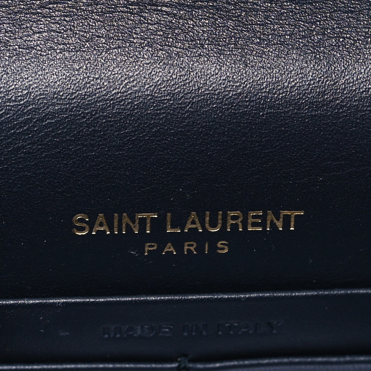 Saint Laurent Smooth Calfskin Classic Monogram Kate Tassel Chain Wallet Marine 6 of 9