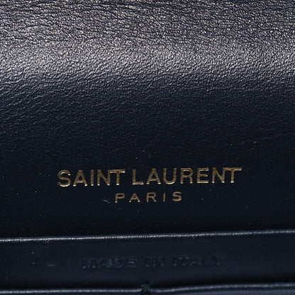Saint Laurent Smooth Calfskin Classic Monogram Kate Tassel Chain Wallet Marine 6 of 9