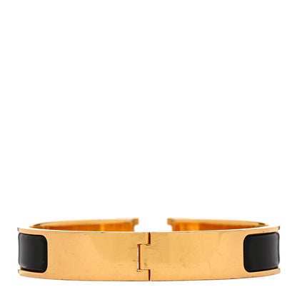 Hermes Enamel Narrow Clic Clac H PM Bracelet Black 2 of 4