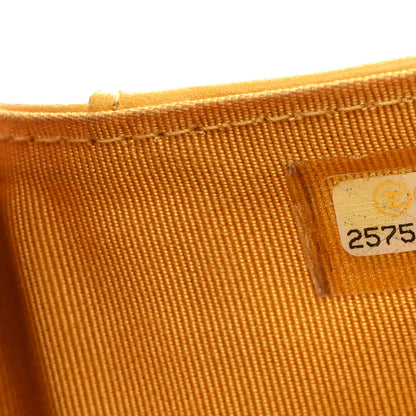 Chanel Caviar Quilted Double Flap Wallet Yellow 9 of 11