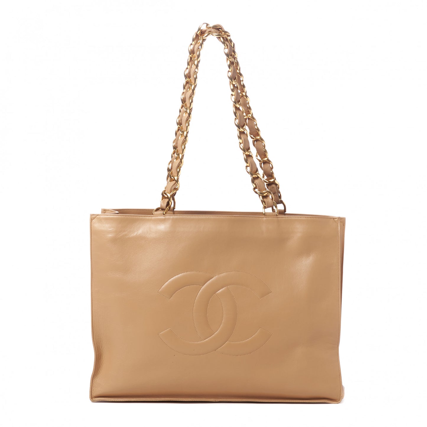 Lambskin CC Tote Beige