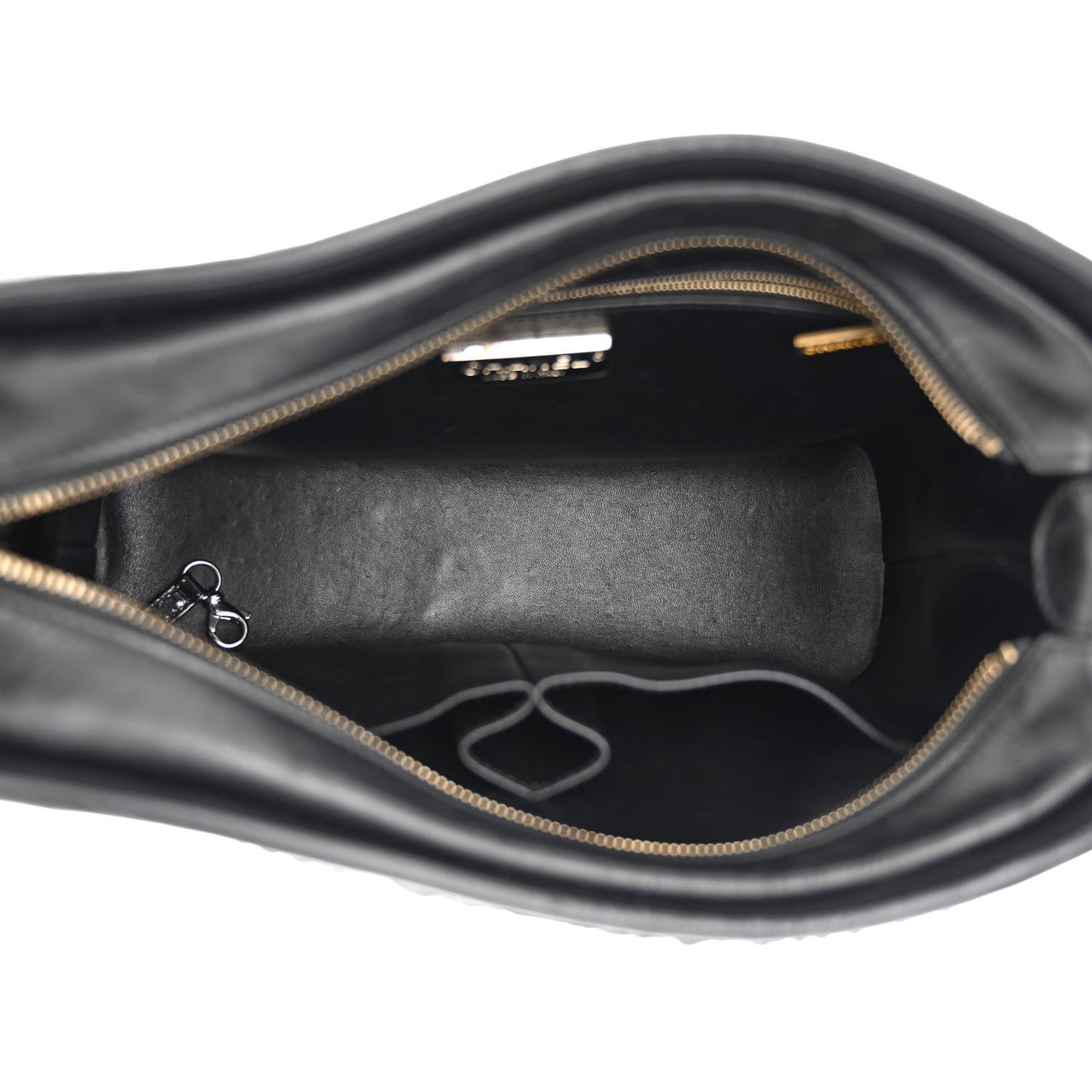 Snakeskin Medium Gabrielle Hobo Black