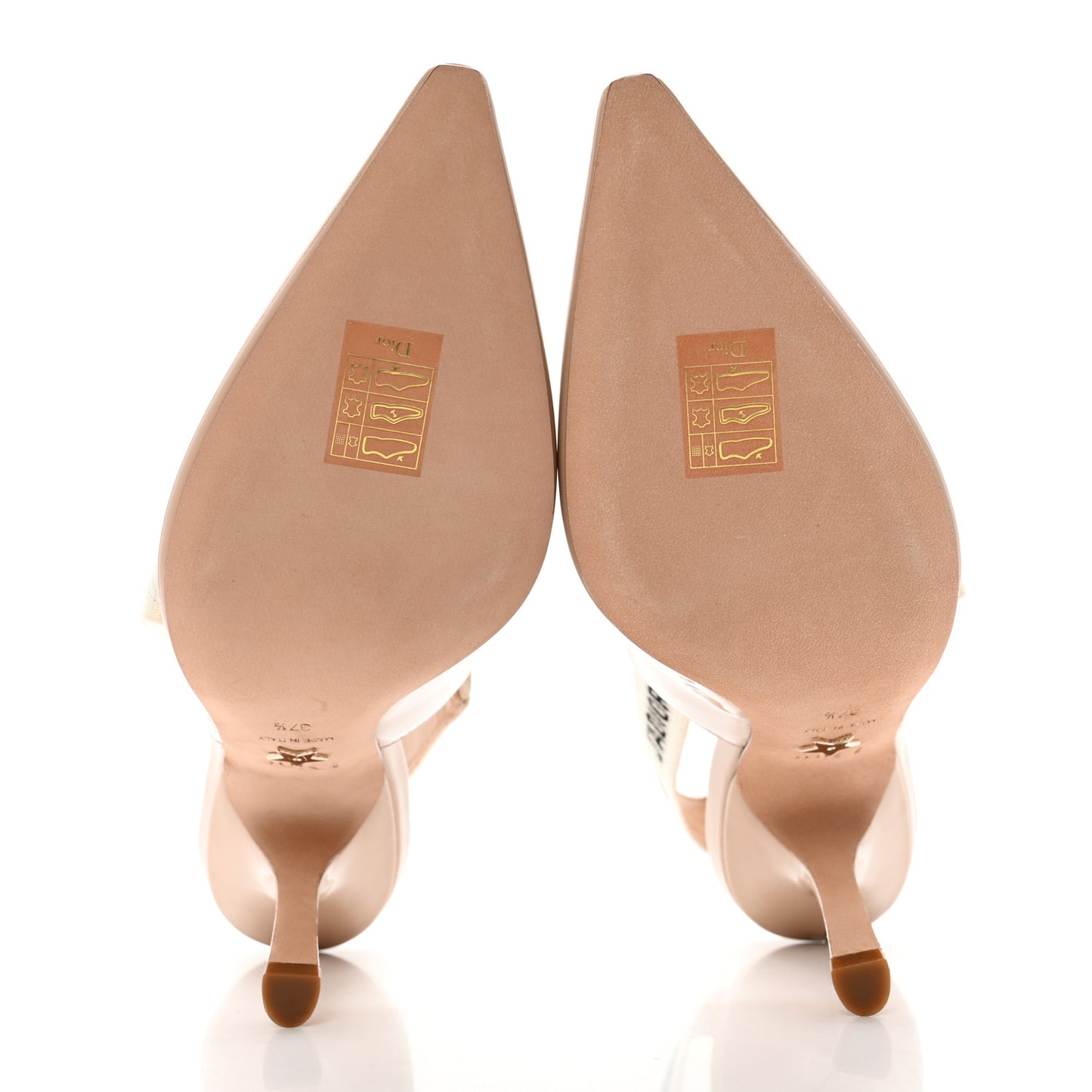 Patent Ribbon J'Adior Slingback 100mm Pumps 37.5 Nude