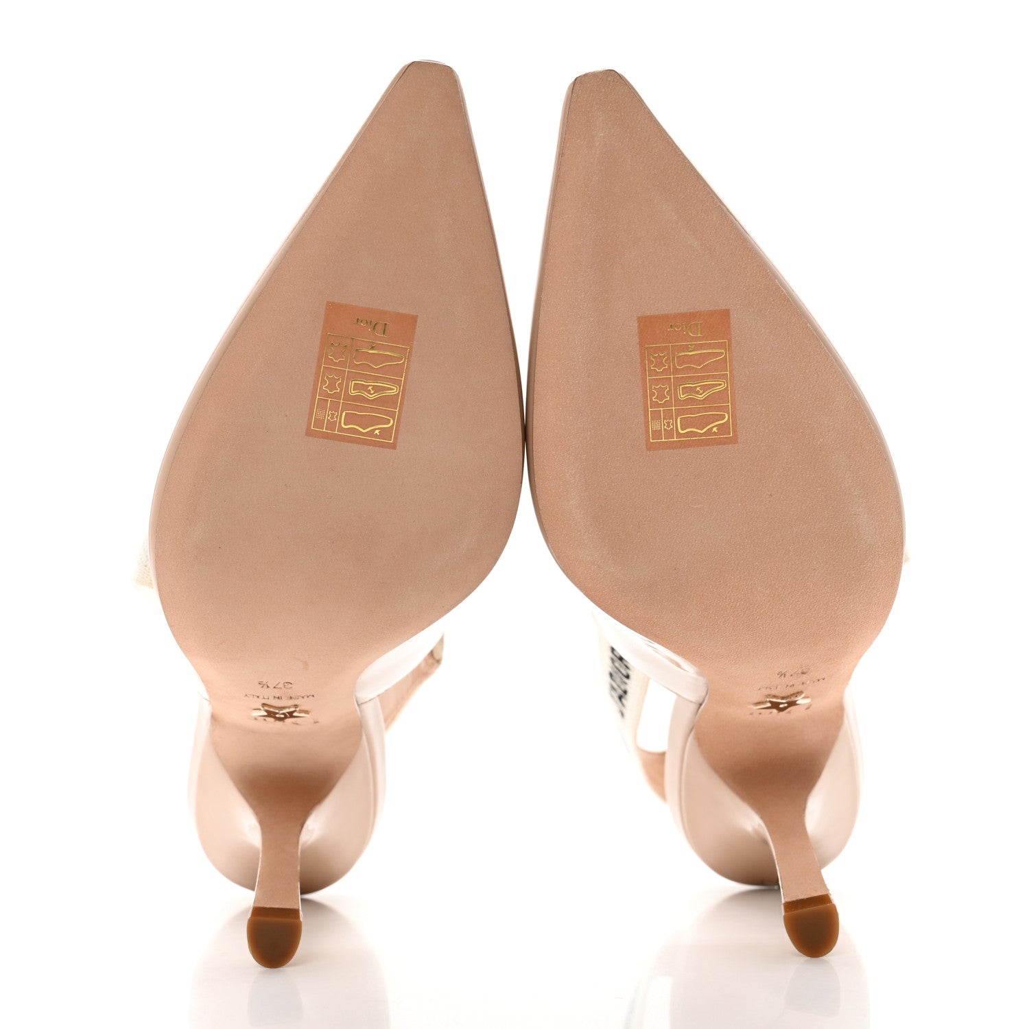 Christian Dior Patent Ribbon J'Adior Slingback 100mm Pumps 37.5 Nude 5 of 10