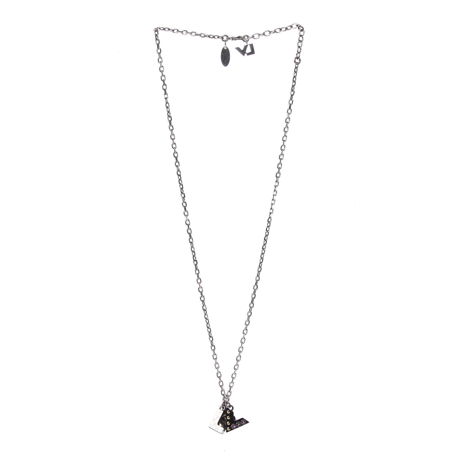 Louis Vuitton Love Letters Pendant Necklace Gold 2 of 5