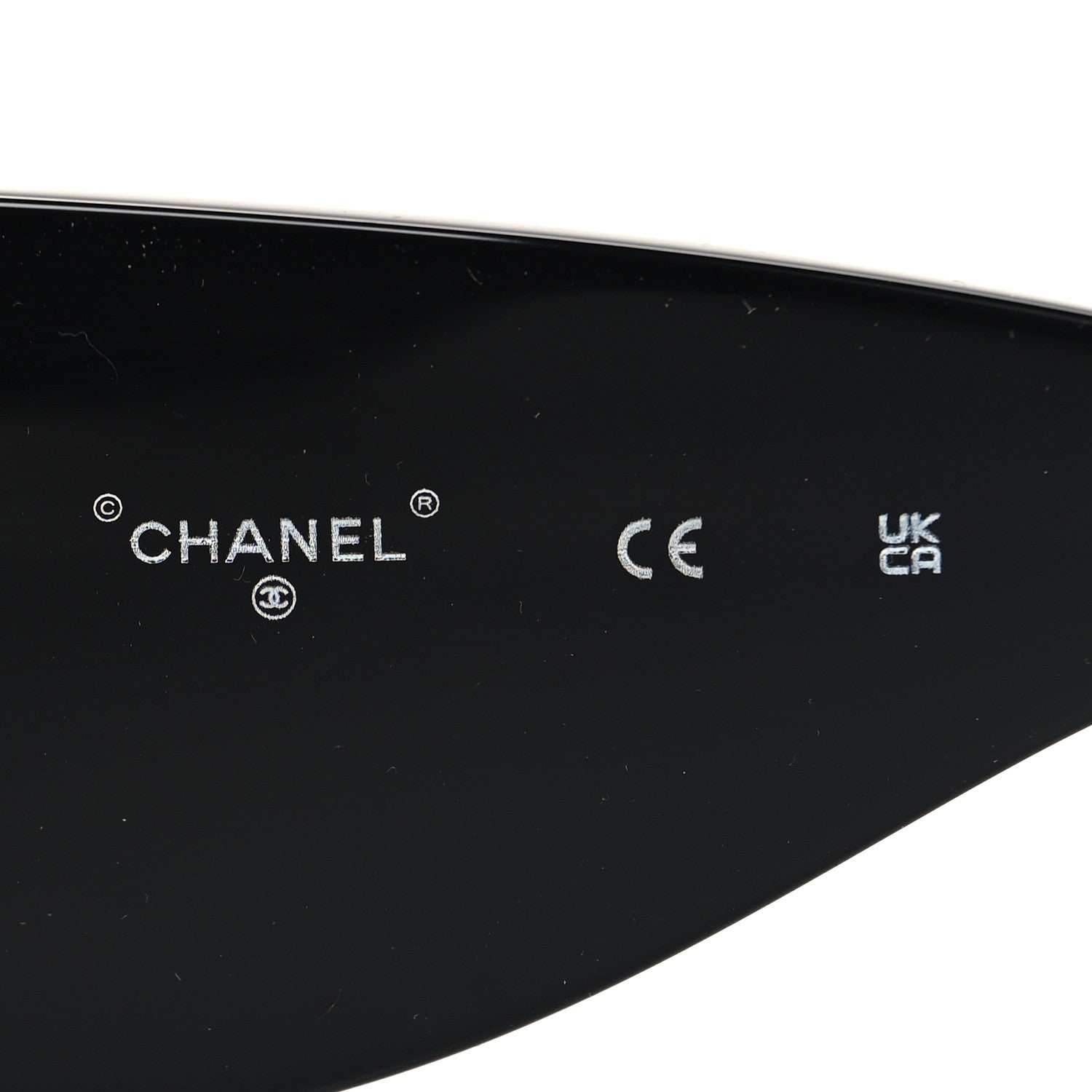 Chanel Acetate CC Logo Square Sunglasses 71628 Black Multicolor 6 of 7