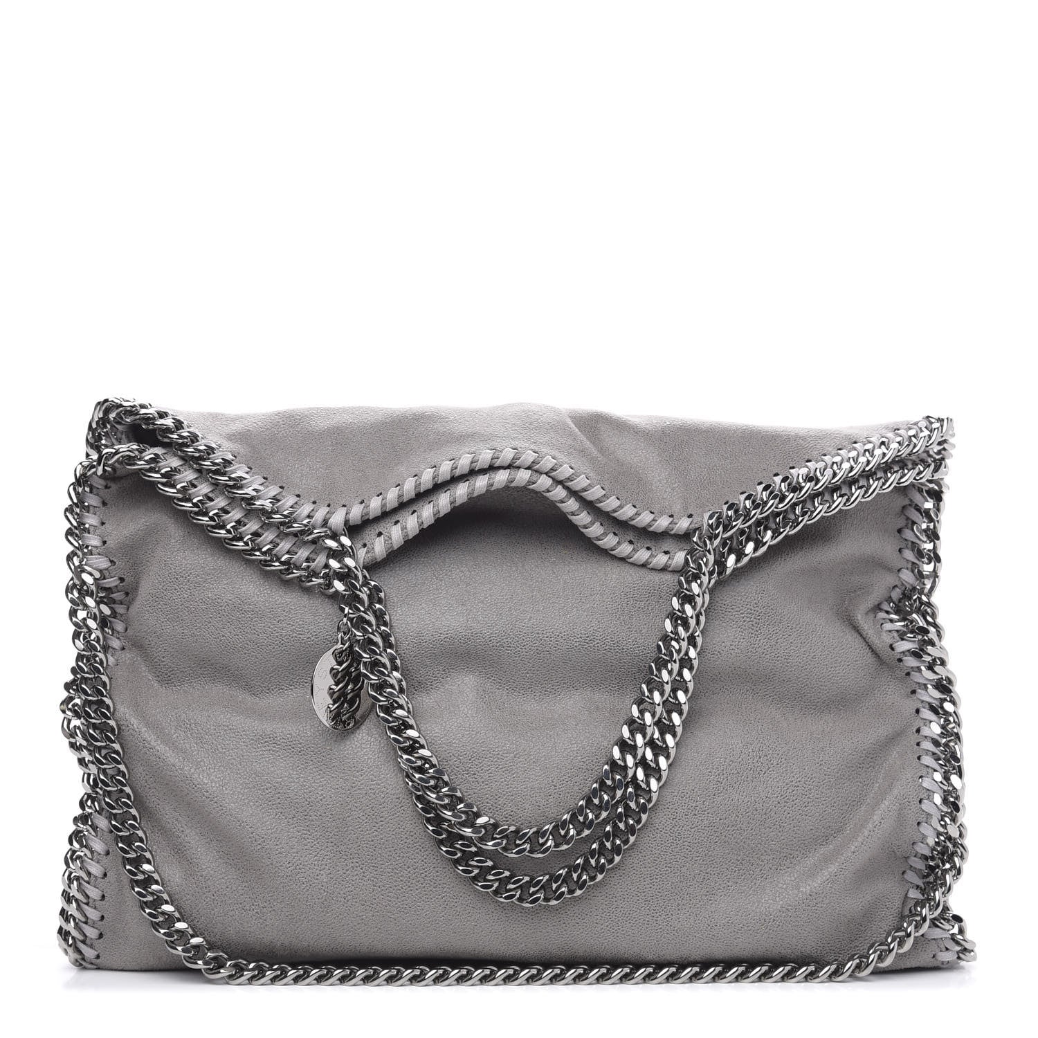 Stella McCartney Shaggy Deer Falabella Fold Over Tote Grey 1 of 9