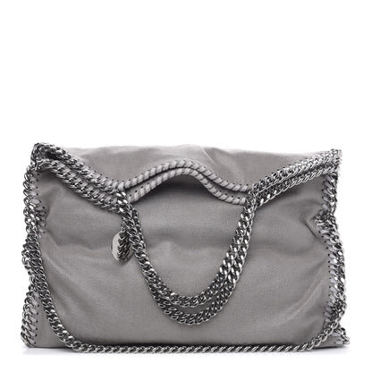 Stella McCartney Shaggy Deer Falabella Fold Over Tote Grey 1 of 9