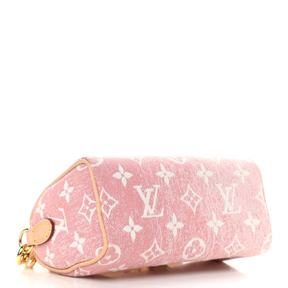 Louis Vuitton Monogram Jacquard Denim Nano Speedy Bandouliere Pink 4 of 10