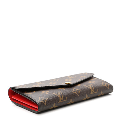 Louis Vuitton Monogram Sarah Wallet NM Coquelicot 4 of 9
