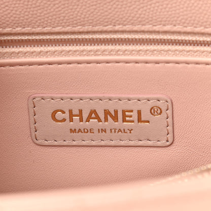 Chanel Caviar Quilted Small Coco Handle Flap Light Pink 6 of 10