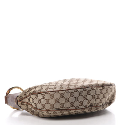 Gucci Monogram Bamboo Ring Hobo Brown 4 of 14