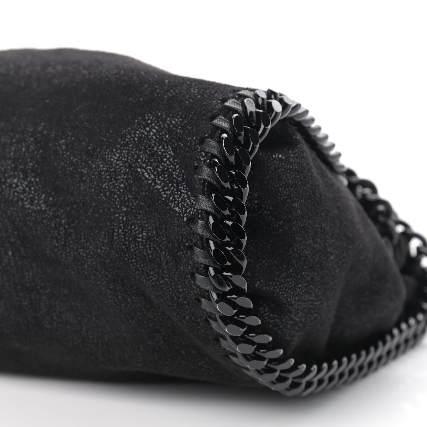 Shaggy Deer Falabella Fold Over Tote Black
