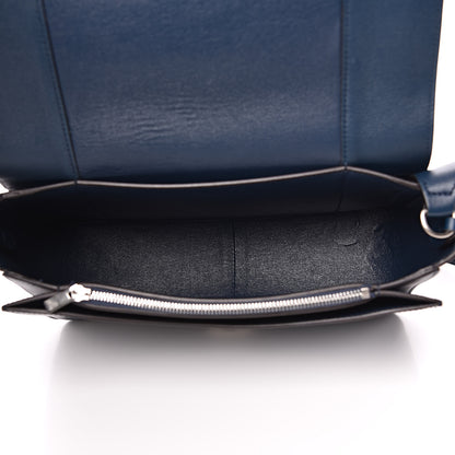 Celine Shiny Smooth Calfskin Medium Frame Shoulder Bag Steel Blue Plum 5 of 13
