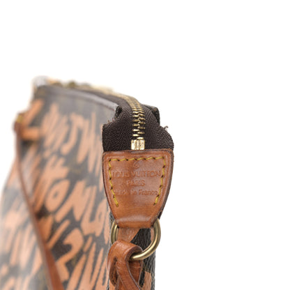 Louis Vuitton Monogram Graffiti Pochette Accessories Peach 5 of 12